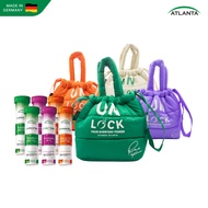 [6 หลอด+กระเป๋าเกี๊ยว] วิตามินเม็ดฟู่ Atlanta Cyncobal Vitamin B12 + Quercetin Vitamin C 1000 mg. + 