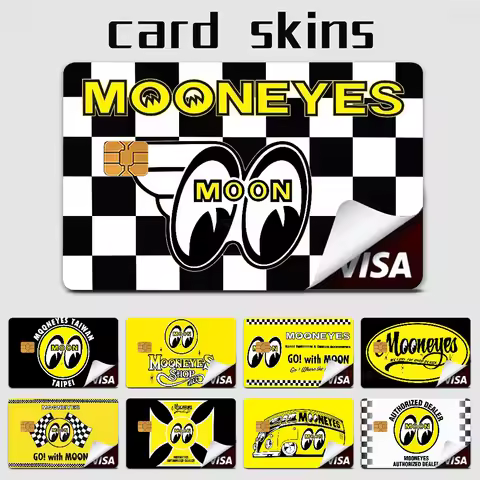 Mooneyes Print Film Skin Sticker Tape For Bank Credit Debit Card Personalized Credit Card Protection