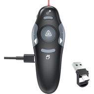 [2 dalam 1 USB C + Boleh Dicas Semula] Alat Klik Presentasi, Alat Klik Powerpoint Tanpa Wayar, Alat 