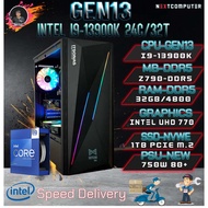 PC GAMER I9 13900K I Z790 DDR5 [SKU0061] RAM DDR5 32GB M.2 1000GB PSU 750W CASE Selectable