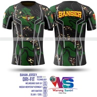 KAOS BANSER / Kaos Banser Sublime Fullprint / JERSEY BANSER