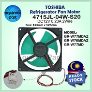 GR-W77MDAZ GR-W76MDAZ GR-W77MD 4715JL-04W-S20 DC12V 0.23A 2 Wire TOSHIBA Refrigerator DC Fan Motor
