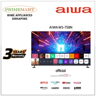 AIWA WS-758N NEWLY LAUNCHED 75" inch | 4K HDR UHD Smart TV | Web OS | ThinQ AI - 3 YEARS LOCAL WARRANTY