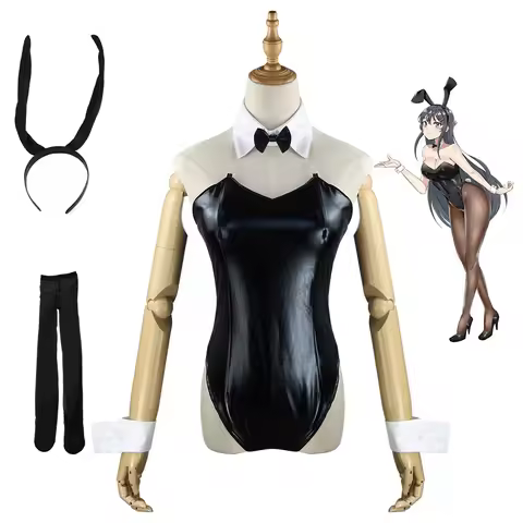 Mai Sakurajima Cosplay Costume Rascal Does Not Dream of Bunny Girl Senpai Anime Bunny Girl Role‑Play