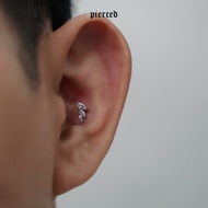 ASTM F136 Titanium Cluster Leaf Labret | piercedphl