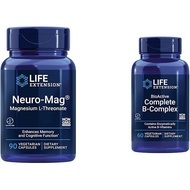Life Extension Neuro-mag Magnesium L-threonate and Bioactive Complete B-Complex for Brain, Heart, an