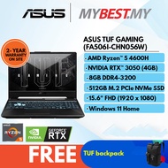 ASUS TUF GAMING FA506I-CHN056W Gaming Laptop(R5-4600H, 8GB, 512GB SSD, RTX3050_4GB, 15.6" FHD, GRAPHITE BLACK-W11)