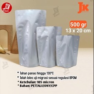 POUCH RETORTPACK 500 STANDING POUCH KEMASAN PLASTIK RETORT ALU FOIL TAHAN PANAS REBUS MICROWAVE 500M