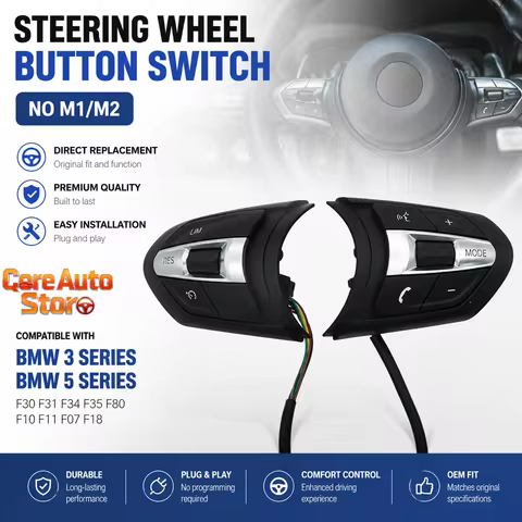 For BMW F80 F82 M2 M3 M4 M5 M6 X5M X6 3 5 Series Multifunction Steering Wheel Cruise Control Button 