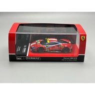 1/64 TARMAC WORKS Ferrari 488 GTE 24 Hours Le Man 2020 No. 71 TW Alloy Car Model Only Unpacked Brand