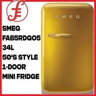 Smeg FAB5RDGO5 34L 50's Style 1-Door Mini Fridge