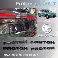 Proton e.MAS 7 PHEV 2026 Rear Emblem Pnp Frame Carbon Fiber Cover Car Accessories KH Auto
