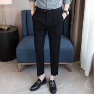 Quần âu nam lưng cao GOZIN.STORE hàn quốc cao cấp quần tây công sở nam lưng cao chỉnh dáng ống cô