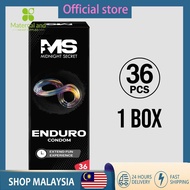[  ] MS BIG Enduro 36pcs Premium Performing Latex Condom Tebal Dotted & Ripped Super Thin Kondom Ber