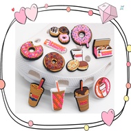 DUNKIN DONUTS Croc Jibz sandals shoe buckles pvc diy detachable shoe charms footwear accessories