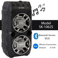 SPEAKER BLUETOOTH FLECO SK-1062S / SK 1062 S - 3 INCH GRATIS MIC KABEL KARAOKE - BATERAI TANAM AWET
