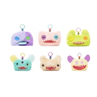 Fuggler x JAKA Funny Ugly Monster Plush Coin Purse, Cute Mini Earbud Case with Clip, 2-in-1 Foldable