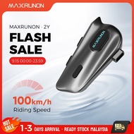 MAXRUNON 2Y LARK (2-Pack) Motorcycle Bluetooth Headset, Crystal-Clear Audio, 2-Rider Intercom with A