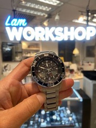 指針跳字同時顯示 CITIZEN 萬年曆 光動能 專業潛水錶 JR4060-88E