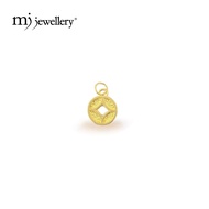 MJ Jewellery 3D 999.9/24K Pure Gold Lucky Coin Pendant B824