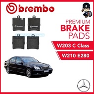 BREMBO Rear Brake Pads (1 set) - Mercedes W203 C CLASS, Mercedes W210 E280