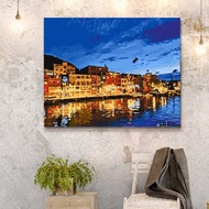 正濱彩色漁港 創意DIY數字油畫 【遇見台灣風景畫】