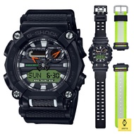 CASIO GA-900E-1A3 / G-SHOCK / Analog-Digital / Industrial Design Motif / Dual Bands / Black Resin St