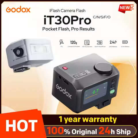 Godox it30Pro C/N/S/F/O 2.8" Touchscreen Pocket Flash TTL Auto-Exposure 2.4G Wireless on Camera Flas