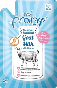 Pramy Goat milk พรามี่นมแพะสเตอริไลส์ นมแพะสำหรับสุนัขและแมว
