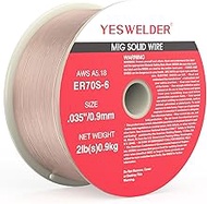 YESWELDER ER70S-6 .035-Inch on 2-Pound Spool Carbon Steel Mig Solid Welding Wire