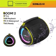 SonicGear SonicGo Boom 2 TWS Bluetooth Speaker | IPX5 Waterproof | 5H Playtime | Portable Outdoor Sp