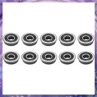(Y W Z H)10Pcs F695- Bearing 5X13X4mm Flanged Miniature Deep Groove Ball Bearings F695RS for   2/3 3