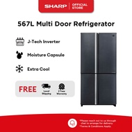 SHARP 4 Doors Inverter Refrigerator SJ-VX57ES-DS
