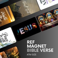 BIBLE VERSE REF MAGNET SOUVENIRS / ATM SIZE - BEST AFFORDABLE & QUALITY PRODUCT