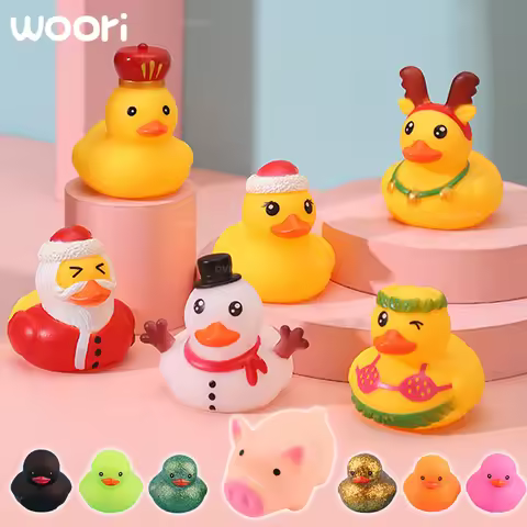 Ovly 5CM Little Yellow Duck Bath Toys Knead Called Creative Lovely Water Float Squeeze Antistress Cu