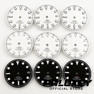 PALUXEY NH34 29mm BB58 White Black Watch GMT Mark Dial Luminous Watches Parts Suitable for NH34A 4R3