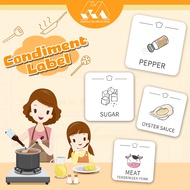 Kitchen Sticker Label /Waterproof Kitchen Label / Minimalist Transparent Readymade Sticke/ Label Tra