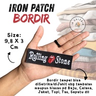 (JUST IRON CAN BE SEWN) R0lling St0n3 Embroidery Emblem Iron Patch Embroidery Embroidery Cool Men's 