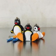 企鵝家族 Pingu吊飾組 Pingu &amp; 泰迪熊 Pingi 滑雪 Pinga &amp; 兔子