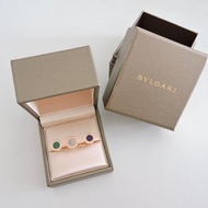 二手 寶格麗 BVLGARI BVLGARI BB系列 18K玫瑰金 青金石/珍珠母貝/孔雀石指間戒 戒指 S(48 49 50)