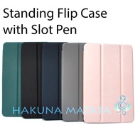 Samsung Tab S9 FE+ / S9 FE+ 5G / X610 / X616B Smart Case + Slot Pen Standing Flip Cover Casing