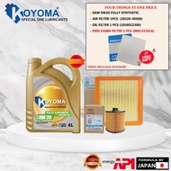 PROTON X50 OIL FILTER + AIR FILTER + KOYOMA 0W20 FULLY SYNTHETIC ENGINE OIL