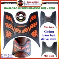 SH Mode 2013–2019 Molded Rubber Foot Mats Thai Model 8mm Thick - Anti-Slip, Standard Installation, E