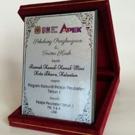 Velvet Box Plaque - Plak Penghargaan