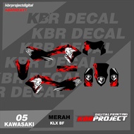 KAWASAKI KLX BF DECAL STICKER VARIATION OF GRAPHIC MOTIFS MOTORCYCLE DECAL KLX BF 05 CUSTOMkawasaki 