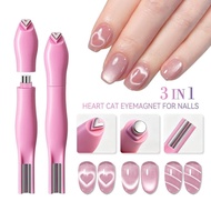 3-in-1 Nail Art Magnet Tool，Upgraded Nail Art Magnet Pen，Multifunctional Magnetic Stick3D Magnetic E