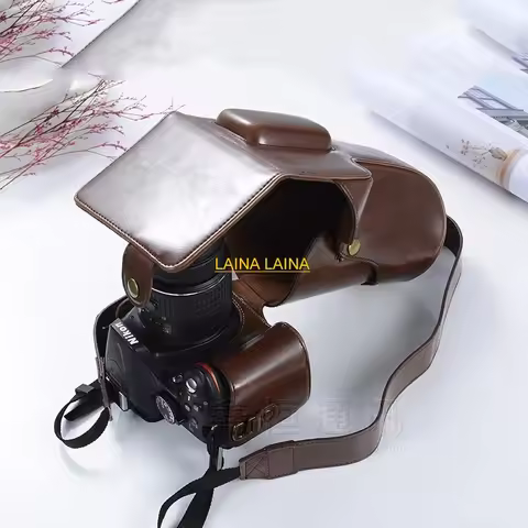 Full Body PU Leather case Bag grip box Cover for nikon D7200 7100 D5600 5500 D5300 D3500 3200 Camera