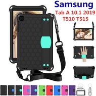 Samsung Galaxy Tab A 10.1 2019 SM T510 T515 Case EVA Kids Safe Shockproof Hand Shoulder Strap  Cover Casing