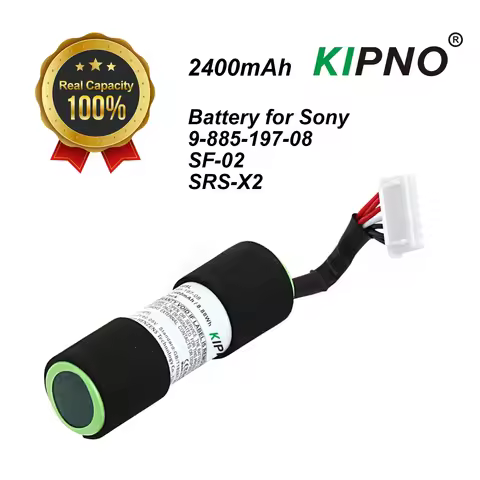 KIPNO Speaker Battery For Sony SRS-X2 9-885-197-08 SF-02 Capacity 2400mAh/8.88Wh Type Li-ion Volts 3