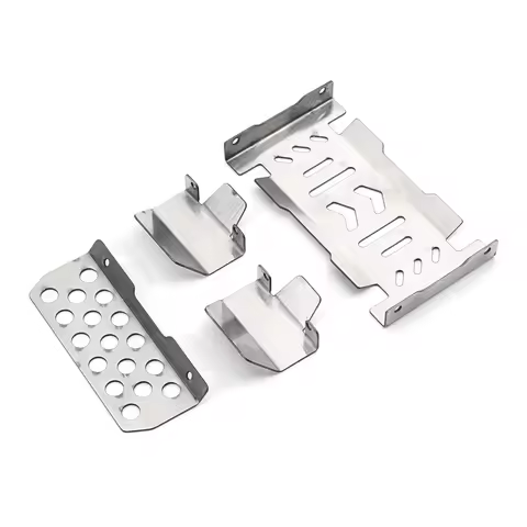 Stainless Steel Chassis Armor 1/10 For YIKONG YK4106 YK4107 RC Car Upgrade Parts